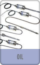 Oil-filled melt pressure transducers